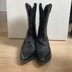 Tony Lama womens 9 black cowboy boot